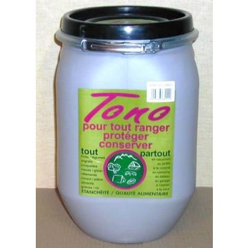 Fût alimentaire avec couvercle - En plastique - 25 L