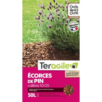 Paillis d'écorces Teragile BIOLANDES PIN DECOR - Calibre 10/25 mm 50 L 