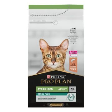 Croquettes pour chats adult Sterilised Optirenal - Proplan - Saumon - 3 kg