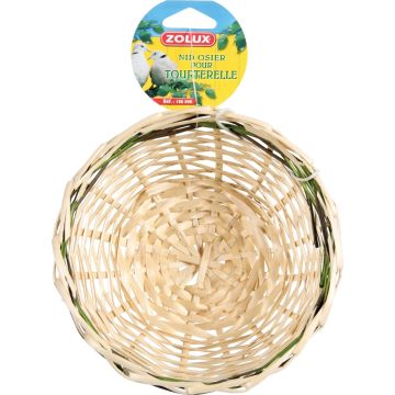 Nid en osier pour tourterelles - Zolux - 160 x 160 x 95 mm