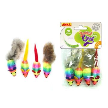 Lot de 4 souris "Arc en ciel" - Anka
