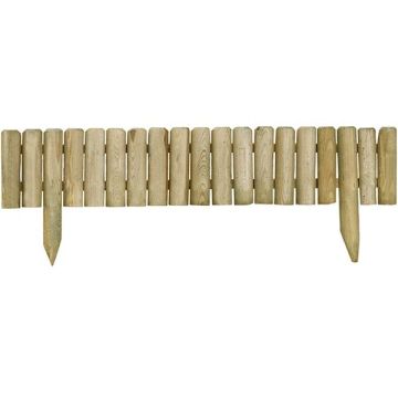 Bordure demi-rondins à planter - ForestStyle - L 100 x H 20/35 cm