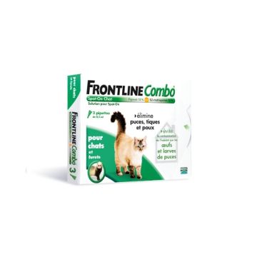 Frontline Combo x 3 - Traitement anti-puces pour chat