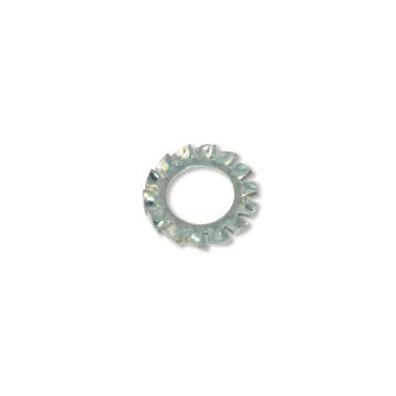 Rondelle denture - En acier zingué - 8 x 15 mm - Blister de 75 pièces