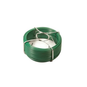 Bobinot de fil d'acier galvanisé et plastifié vert FILIAC - Ø 1.60 mm L 50 m 