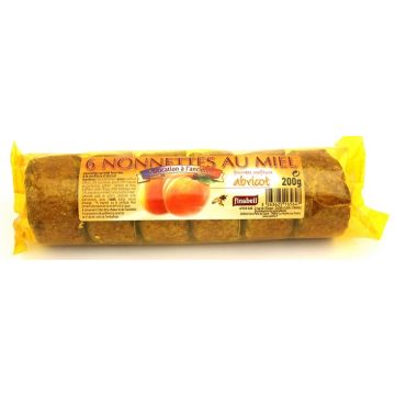 Nonnettes au miel fourrée à la confiture d'abricot - Finabeil - x6 - 200 gr