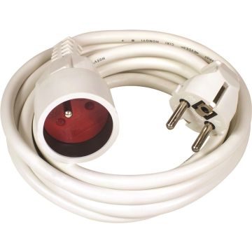 Rallonge électrique HO5VVF 3G1.5 - Voltman - 10 m - Blanc