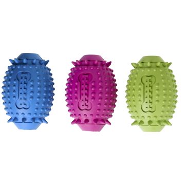 Jouet Soft Rubber Rugby avec Organe Sonore - 12 cm