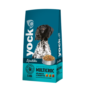 Croquettes Multicroc pour chien - Yock équilibre - 5 Kg