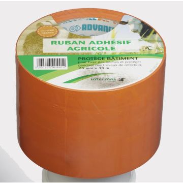 Ruban adhésif Protège bâtiment - CELLOPLAST - Orange - 75 mm x 33 m 