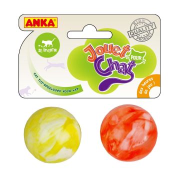 2 balles extra rebondissantes - Anka - Ø 3 cm