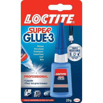 Colle - Loctite - Superglue 3 - Professional - 20 g 