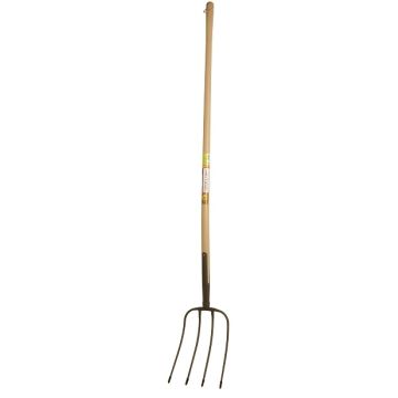 FOURCHE À FUMIER 4 DENTS SOIE - MAGASIN VERT