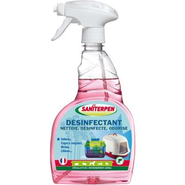 Désinfectant Saniterpen 750 ml pour volières, cages, niches, litières