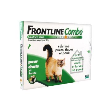 Frontline Combo x 6 - Traitement anti-puces pour chat