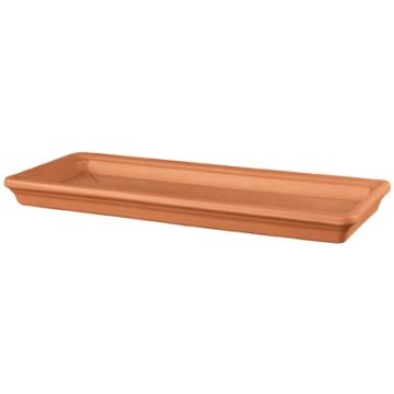 Plateau pour balconnière - Deroma - terre cuite - L.51 x l.22 x H.4,1 cm