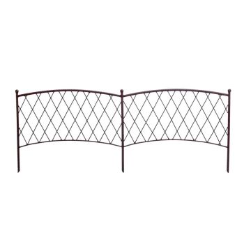 Bordure à planter métallique - Classic Metal Border - 100 x 40 cm