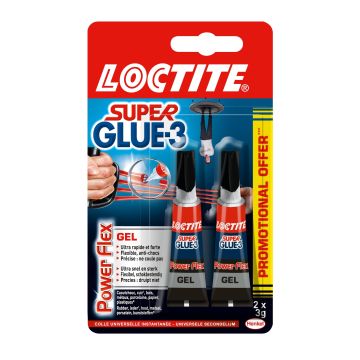 Colle - Loctite - Superglue 3 - Power Flex - x 2 -3g