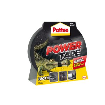 Adhésif extra fort - Pattex - Power Tape - Noir - 10 m 