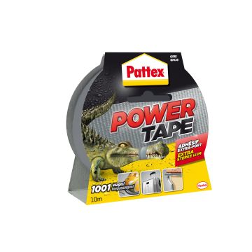 Adhésif extra fort - Pattex - Power Tape - Gris - 10 m 