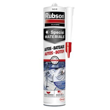 Mastic - Rubson - Spécial matérials AutoBateaux - Silicone Noir - 280 ml 