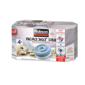 Recharges ultra absorbantes - Rubson - Aero 360° Tab - Neutre - x 4 