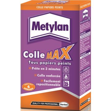 Colle Max - Metylan - Pour tous papiers peints - 200 g 