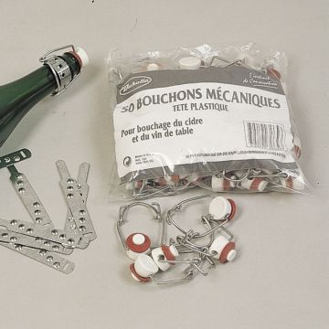 Bouchons mécaniques - Duhalle - Lot de 50 - Tête plastique