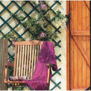 Treillage Extensible - Trellis PVC vert - 200 x 100 cm