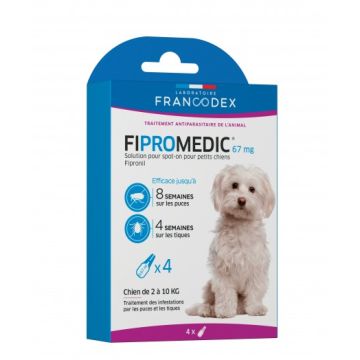 Fipromedic 67 mg pour petits chiens de 2 kg à 10 kg - Francodex