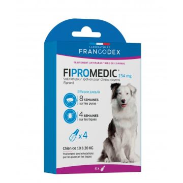 Fipromedic 134 mg pour chiens moyens de 10 kg à 20 kg - Francodex