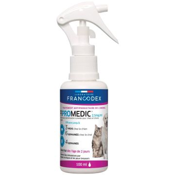 Spray antiparasitaire chat & chien Fipromedic - Francodex - 100 ml