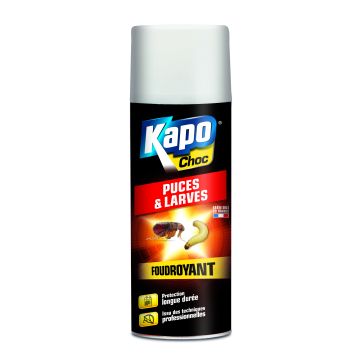 Anti-puces et larves - Kapo - Aérosol foudroyant - 400 ml