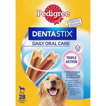 Dentastix bâtonnets hygiène bucco-dentaire pour grands chiens - Pedigree - 28 sticks - 1,08 kg