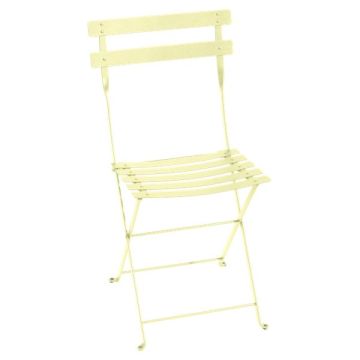 Chaise pliante Bistro - Fermob - Métal - Citron givré