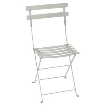 Chaise pliante Bistro - Fermob - Métal - Gris argile
