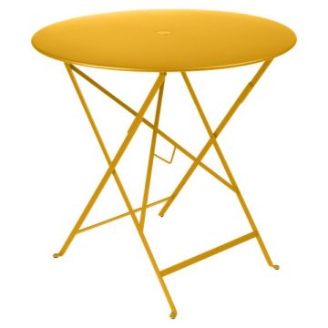 Table pliante Bistro ?77 cm - Fermob - Métal - Miel