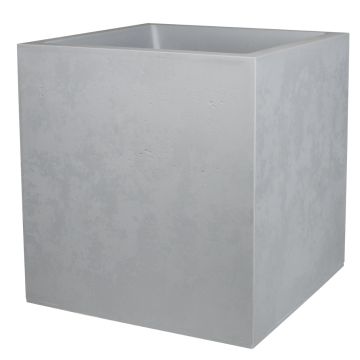 Pot carré Basalt - 50 cm -  57 L - EDA - Gris