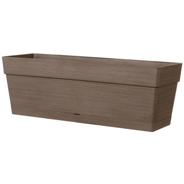 Jardinière Save 49 cm à réserve d'eau -Deroma - Taupe