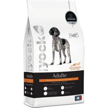 Croquettes chiens adultes - Yock Nutrition - 15+3 kg offerts