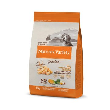 Aliment naturel pour chien junior medium/maxi Nature's Variety Au poulet 10 kg