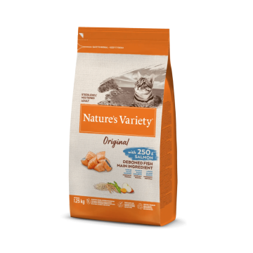 ALIMENTATION NATURELLE POUR CHATS STÉRIL ISÉS - NATURE'S VARIETY ORIGINAL -  SAUM ON 1,25KG