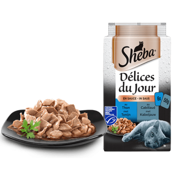 Repas en sauce Thon Cabillaud - Sheba - 6x50g