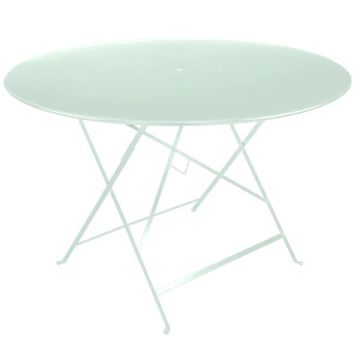 Table pliante Bistro - Fermob -  Ø 117 cm H 74 cm - Métal - Menthe glacée