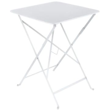 Table pliante Bistro - Fermob - 57 X 57X H 74 cm - Métal - Blanc coton