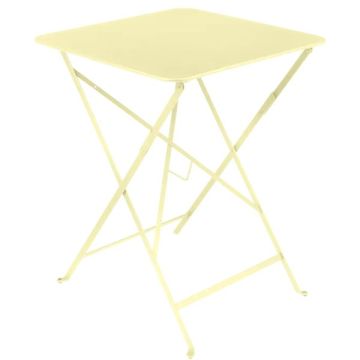 Table pliante Bistro - Fermob - 57 X 57X H 74 cm - Métal - Citron givré