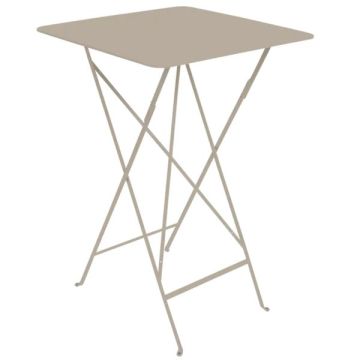 Mange debout pliable Bistro - Fermob - 71 X 71 X H 105 cm - Métal - Muscade