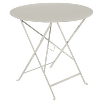 Table pliante Bistro - Fermob -  Ø 77 cm H 74 cm - Métal - Gris argile