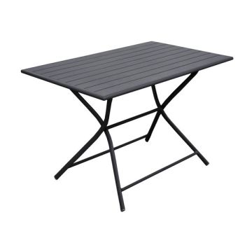 Guéridon Globe - Proloisirs - 110 X 70 cm - Alu - Gris