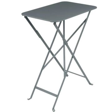 Table pliante Bistro - Fermob - 37 X 57X H 74 cm - Métal - Gris orage